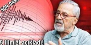 Naci Görür Hoca 10 büyüklüğünde! 5 bölge..