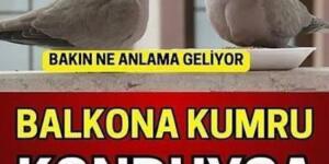 Balkona Kumru Konduysa.Bakın ne anlama geliyor..