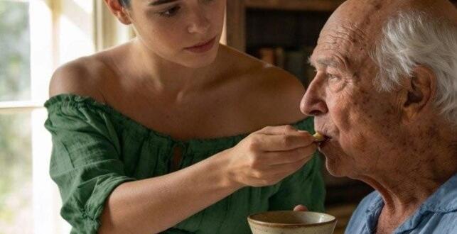 Seksen yaşındaki komşumla evini korumak için evlendim