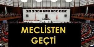 Meclisten Geçti.