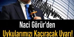 Naci Görür asıl ilimizi işaret etti. Bu ildekiler d!kkat etsin dedi