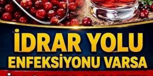 İdrar yolu enfeksiyonunu tarihe karıştırıyor..T’arifini veriyorum.
