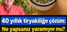 40 yıllık tiryakiliğe çözüm: İbrahim Saraçoğlu’ndan s’igarayı bıraktıran r’eçete
